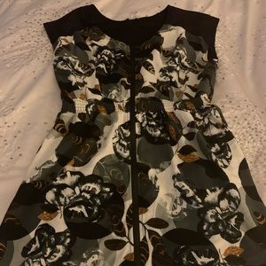 BAR III DRESS- zip up front, stretchy